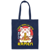 I Just Really Love Ramen Anime Cat, Ramen Cute Funny Canvas Tote Bag