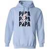 Papa Gift, Baseball Lover Gift, Love Baseball Gift, Papa Baseball Gift-Black Pullover Hoodie