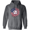 American Baseball, Sunflower Baseball, Leopard Sunflower-3 Pullover Hoodie