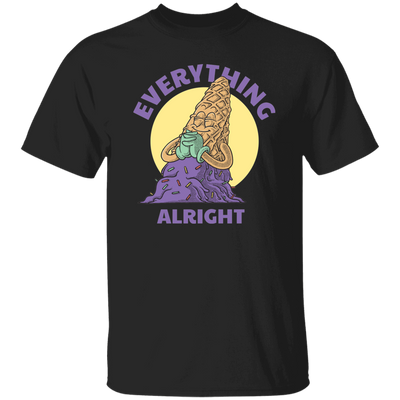 Everything Is Alright, Cartoon Smiling Spilled Ice Cream Unisex T-Shirt