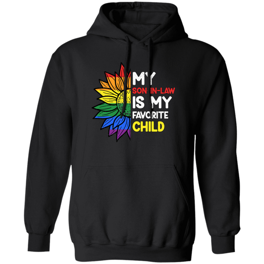 Love My Son, Gift For Son, Love Son-In-Law, LGBT Gift Pullover Hoodie