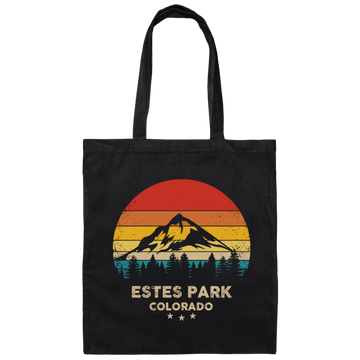 Estes Park Lover, Colorado Gift, Retro Park Gift, Mountain Lover Gift Canvas Tote Bag
