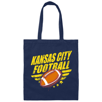 Kansas City Football, Football Lover, American Football, Baseball Gift Canvas Tote Bag