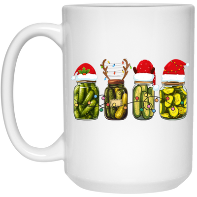 Cucumber Pickles, Pickle Bottles, Pickles Christmas, Merry Christmas, Trendy Chrismas White Mug