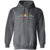 Badminton Heartbeat, Badminton Player Gift, Love Retro Badminton Pullover Hoodie