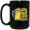 Life Is Beer, Love Beer, Beer Lover Gift, Best Beer Ever, Beer Gift Idea Black Mug