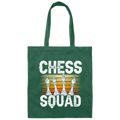 Squad In Sport, Chess Squad Gift, Intelligent Sport, Hobby Player Lover Match Gift Canvas Tote Bag