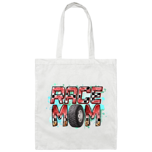 Love Race Mom, Best Gift For Race Mom, Racing Mom, Love Momma Gift Canvas Tote Bag
