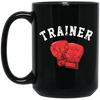 Boxing Love Gift, Trainer Boxer, Personal Coach, Box Training Black Mug