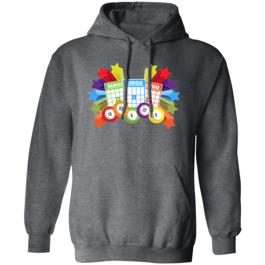 Win Bingo Game, Loud Yelling, Love Lucky Game Pullover Hoodie