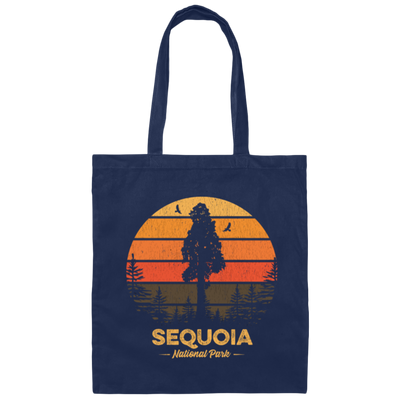 Sequoia Park Lover, National Gift, Retro Park Gift, Mountain Lover Gift, Sequoia Gift Canvas Tote Bag