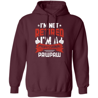 I'm Not Retired, I'm A Professional Pawpaw, Paternal Grandfather Pullover Hoodie