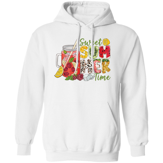 Sweet Summer Time, Summer Vacation, Fresh Summer Pullover Hoodie