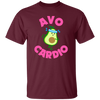 Avo-cardio, Avocado, Funny Avocado, Pink Avocado Do Cardio Unisex T-Shirt