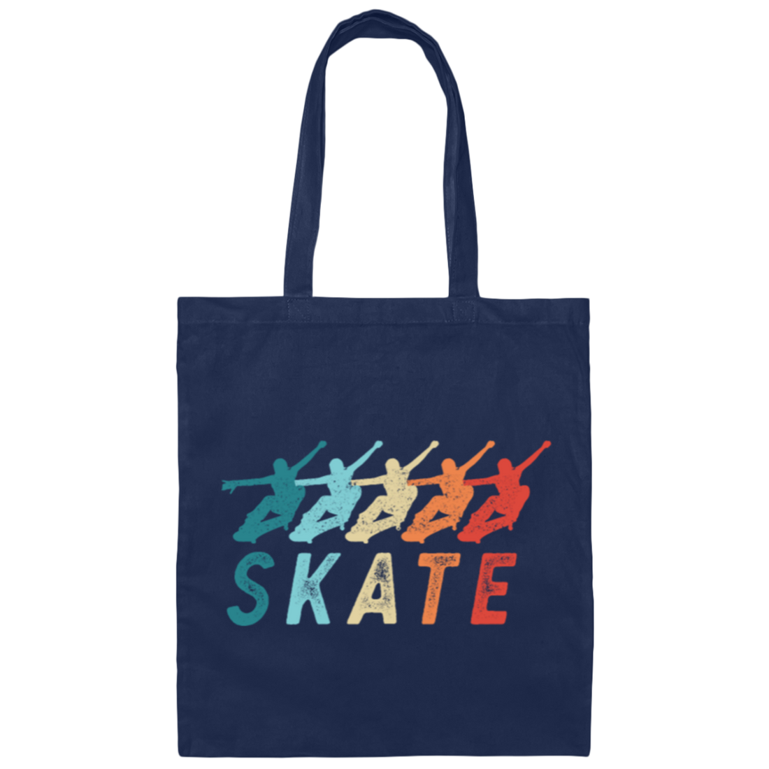 Skate Retro Skateboarding Gift, Skateboard Canvas Tote Bag