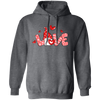 Love Gnome, Love You, Valentine Gnome, Cute Love, Valentine's Day, Trendy Valentine Pullover Hoodie