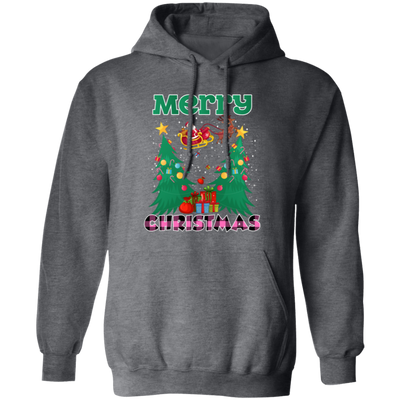 Santa Claus With Reindeer, Cute Santa Claus, Santa I Flying, Merry Christmas, Trendy Christmas Pullover Hoodie