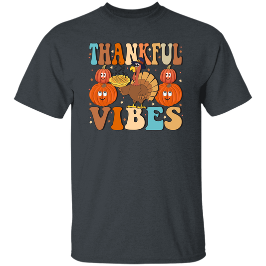 Thankful Vibes, Thanksgiving Day, Turkey's Day Unisex T-Shirt