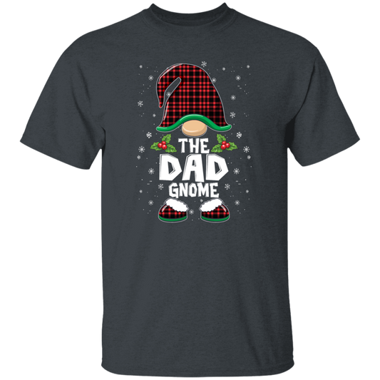 The Dad Gnome Present For Family, Xmas Cute Gnome Lover Unisex T-Shirt