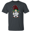 The Dad Gnome Present For Family, Xmas Cute Gnome Lover Unisex T-Shirt