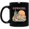 Cowboy Lover Gift, Cowgirl Life In Desert, Long Live Cowgirl Black Mug