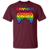 Gaymer Rainbow, Gamer Love Gift, Gaming LGBT Design, Best Gaymer Unisex T-Shirt