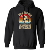 Jiu-Jitsu Dad, Like A Normal Dad But Cooler, Men, Father Vintage Fighter Pullover Hoodie