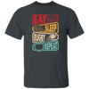 Eat, Sleep, Rugby, Repeat, Retro Rugby, Rugby Lover Unisex T-Shirt