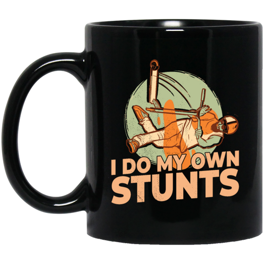 Scooter Lover, Scooter Rider, E-Scooter, I Do My Own Stunts Gift Black Mug
