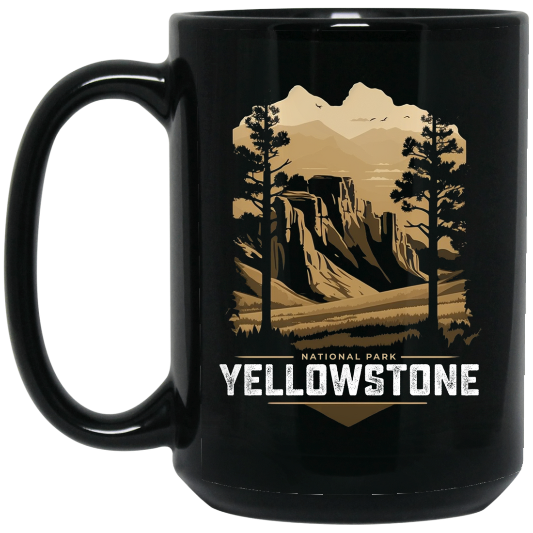 National Park, Yellowstone Gift, Yellowstone National Park, Best Of Park Black Mug