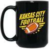 Kansas City Football, Football Lover, American Football, Baseball Gift Black Mug