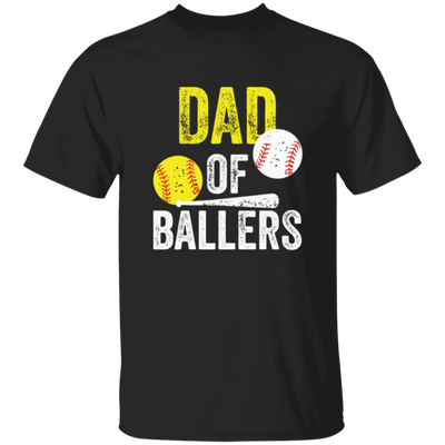 Funny Baseball, Dad Of Ballers Trending, Softball Lover Gift, Sport Player Unisex T-Shirt