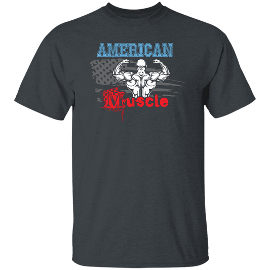 American Muscle, American Fitness, Muscle Silhouette Unisex T-Shirt