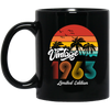 Vintage 1963, 1963 Birthday, 1963 Limited Edition, 1963 Retro Black Mug