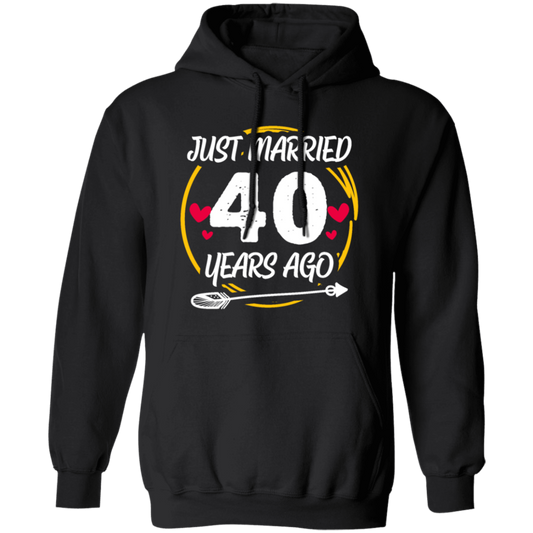 Anniversary Gift, 40th Anniversary, 40 Years Wedding, Anniversary Gift Pullover Hoodie