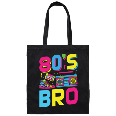 80's Bro, 80s Style, Disco Style, Cassette, Sneakers Canvas Tote Bag