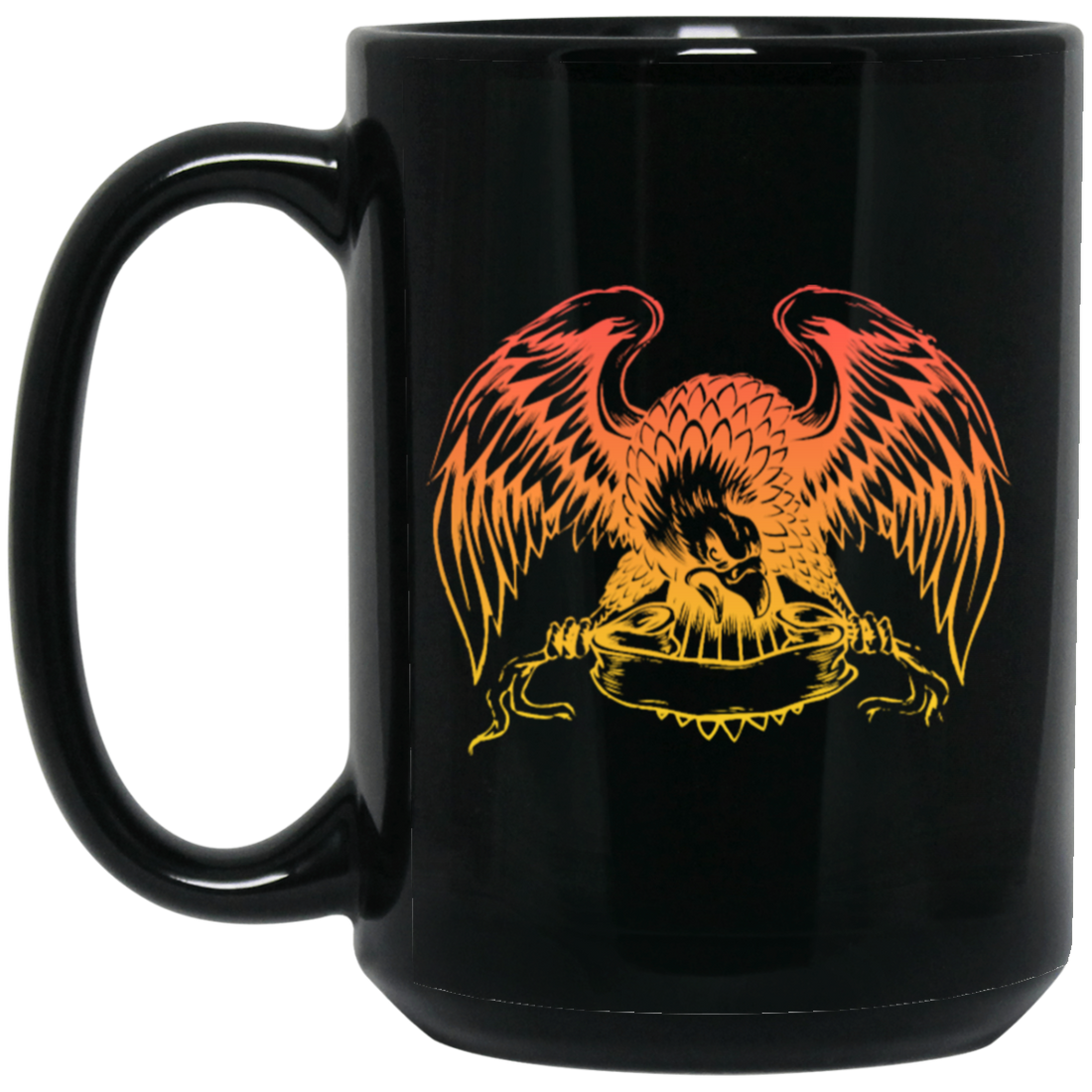 Eagle Symbol, Bird Of Prey, Griffin Bird, Love Griffin, Eagle Lover Gift Black Mug