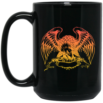 Eagle Symbol, Bird Of Prey, Griffin Bird, Love Griffin, Eagle Lover Gift Black Mug