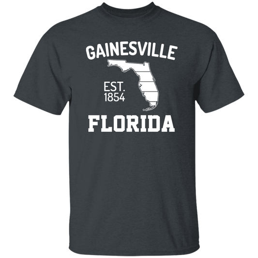 Gainesville, Florida, EST 1854, Florida Silhouette, American State Unisex T-Shirt