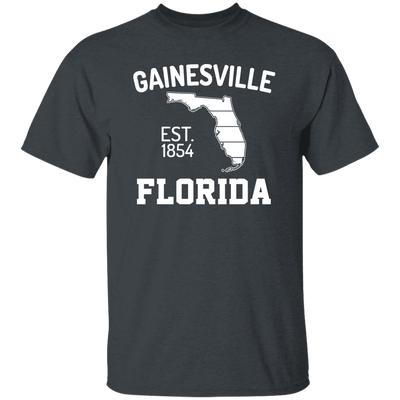 Gainesville, Florida, EST 1854, Florida Silhouette, American State Unisex T-Shirt