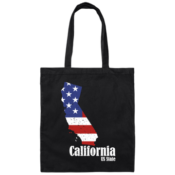 California 4th Of July Gift, California Is My Home, US State Gift Canvas Tote Bag