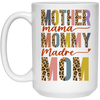 Mother's Day Gifts, Mama Groovy, American Mom, Madre, Mommy White Mug
