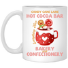 Candy Cane Lane Hot Cocoa Bar, Bakery And Confectionery, Merry Christmas, Trendy Christmas White Mug