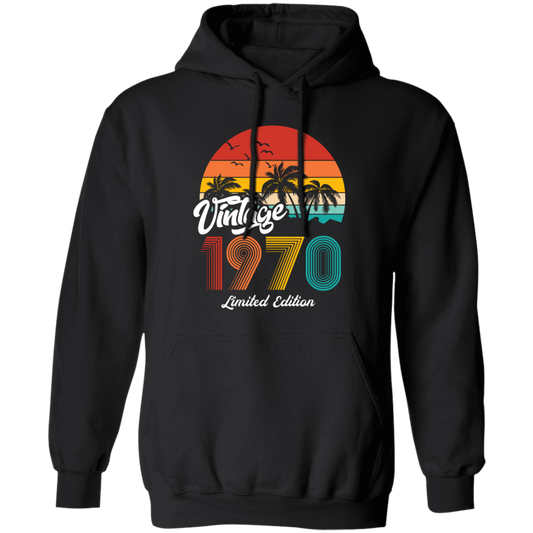 Vintage 1970, 1970 Birthday, 1970 Limited Edition, 1970 Retro Pullover Hoodie