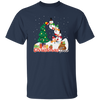 Christmas Tree, Snowman Build Xmas Tree, Snowman Family, Merry Christmas, Trendy Christmas Unisex T-Shirt