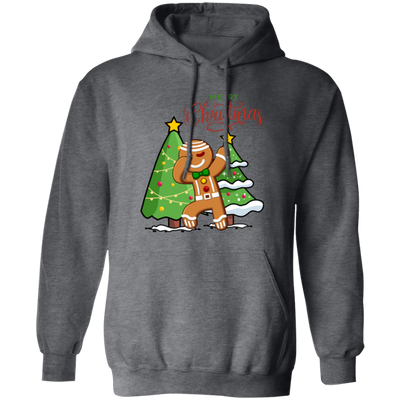 Funny Gingerbread, Dabbing Gingerbread, Funny Christmas, Merry Christmas, Trendy Christmas Pullover Hoodie