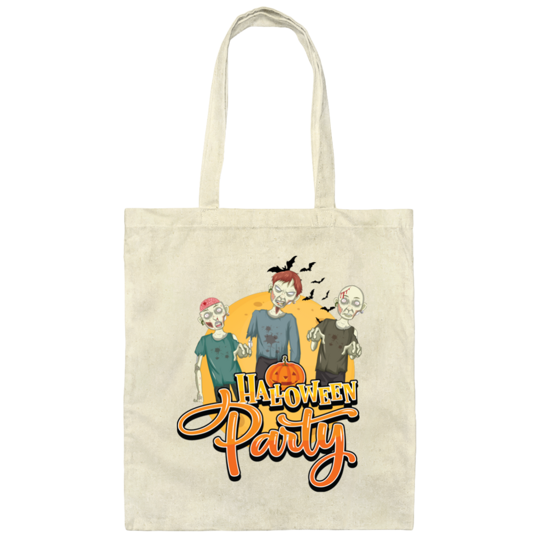Halloween Party, Three Zombies, Zombie Boys, Trick Or Treat Canvas Tote Bag