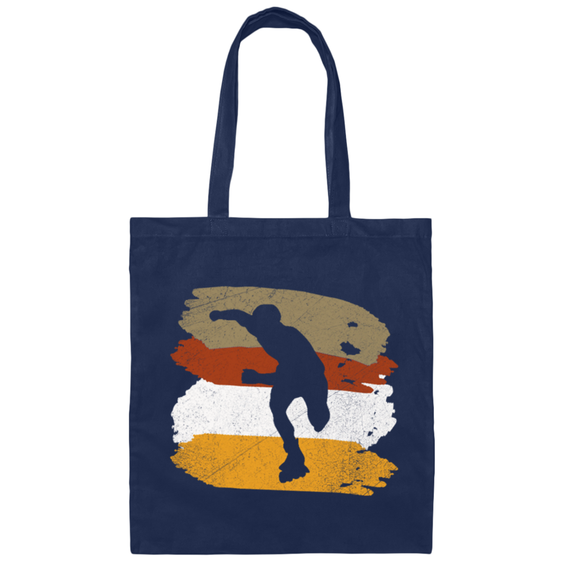Cool Skate, Inline Skating, Inline Skater, Vintage Skate Lover, Four Line Canvas Tote Bag