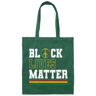 Black Live Matters Stop Racism Human Rights Canvas Tote Bag