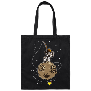 Fishing In Spaces, Astronaut Fishing, Love Fishing, Best Astronaut Gift Canvas Tote Bag